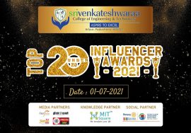 Top 20 Influencer Awards – 2021 | SVCET | Puducherry